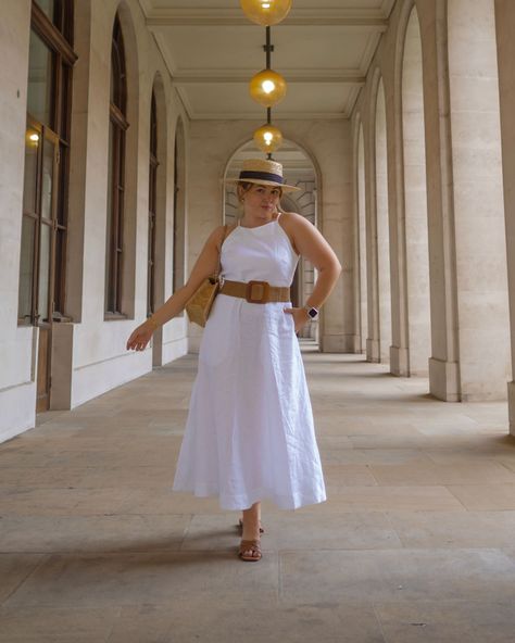 Linen Dress White Linen Dress Outfit, Linen Dress Outfit, White Linen Dresses, Summer Linen Dresses, Linen Midi Dress, Summer Linen, Money Aesthetic, Linen Style, Old Money Aesthetic