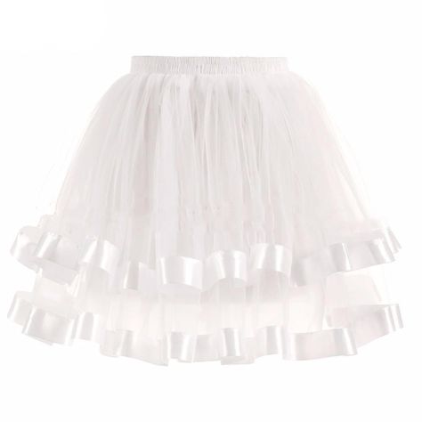 Two-Layered Short Petticoat – Sissy Panty Shop White Petticoat, Elegant Floral Dress, Petticoat Skirt, Dance Tutus, Gauze Skirts, Puffy Skirt, Cosplay Cute, Princess Skirt, Floral Skater Dress