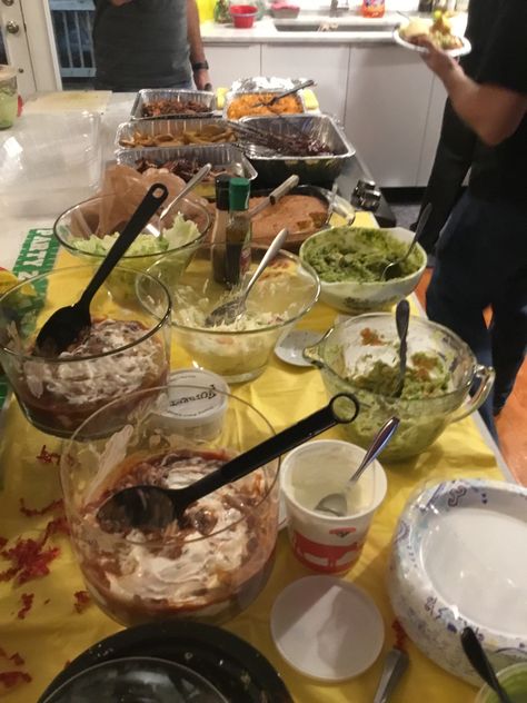 Super Bowl Party fun!! Check out the blog for party decorating ideas!! Caipirinha Drink, Brazilian Drink, Evening Food, Party Decorating Ideas, Food Game, Bourbon Chicken, Brownie Cupcakes, Layer Dip, Friends Food