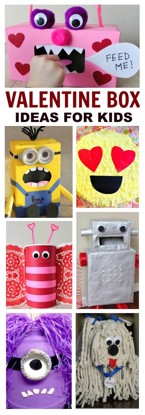 50 VALENTINE BOX IDEAS FOR KIDS-  these are awesome!!! Monkey Valentines Boxes, Princess Valentines Day Boxes, Valentine Boxes For Kids, Yoda Valentine, Valentine's Boxes, Valentine Box Ideas, Girls Valentines Boxes, Diy Valentines Box, Valentine Boxes For School