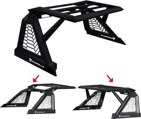 Amazon.com: Armordillo USA 8710975 CR-X Modular Adjustable Chase Rack Roll Bar with Roof Rack Basket & 2X LED Light Bars - Matte Black Fits Full Size Pickup Truck : Automotive Roof Rack Basket, Truck Roof Rack, Full Size Pickup Truck, Cargo Rack, Rolling Bar, Weather Tech, Led Light Bars, Truck Accessories, Mid Size