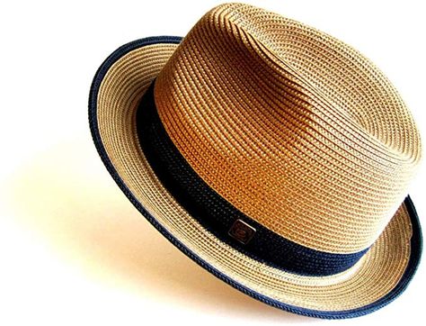 Straw fedora hat