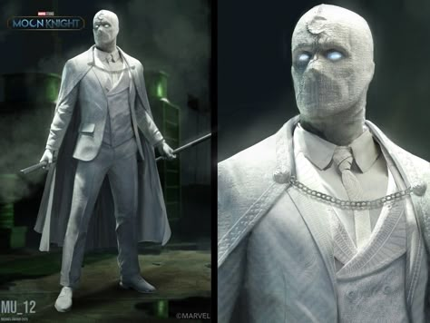 Marc Moon Knight, Moon Knight Concept, Mr Night, Knight Concept Art, Marvel Legion, Moon Knight Art, Knight Cosplay, Marvel Concept Art, Batman Concept