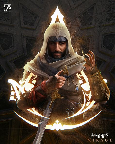 Basim Ibn Ishaq, Assassin Clothing, Assassins Creed Mirage, Ac Mirage, Creed Wallpaper, Assassins Creed Rogue, Sick Drawings, Assassin's Creed Wallpaper, All Assassin's Creed