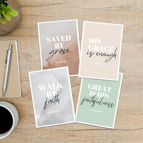 Printable Scripture Greeting Cards, Greeting Cards, Christian Bible Verse Cards, Motivational Encouragement Cards, Instant Download https://etsy.me/42xOHmG #gray #pink #greetingcards #printablecards #scripturecards #bibleversecards #christiancard #birthdaycard #thankyo Christian Gift Shop, Printable Scripture, Verse Cards, Bible Verse Cards, Printable Envelope, Christian Cards, Verses For Cards, Scripture Cards, Christian Bible Verses