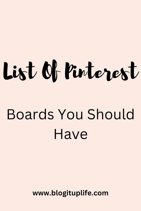 Here is a list of Pinterest boards you should have. Pinterest Board Ideas, Make Money On Pinterest, Money On Pinterest, Pinterest Marketing Strategy, Pinterest Tips, Marketing Strategies, Pinterest Marketing, Board Ideas, Pinterest Board