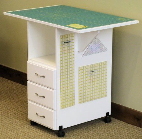 Portable Folding Tables for 2020 - Ideas on Foter Folding Sewing Table, Sewing Room Inspiration, Sewing Room Storage, Sewing Spaces, Sewing Room Design, Sewing Cabinet, Dream Craft Room, Craft Room Design, Sewing Furniture