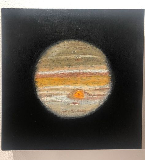 Mallory Henig, Jupiter, Acrylic and Oil Pastel Jupiter Painting, Jupiter Drawing, Space Drawings, Space Stuff, Ap Studio Art, Oil Pastel Art, Oil Pastel Drawings, Chalk Pastels, Educational Websites