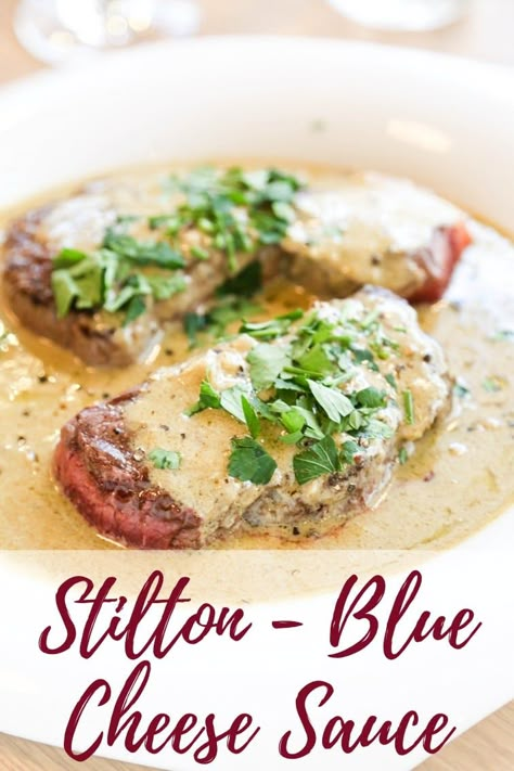 Blue Stilton Recipes, Steak Sauce Recipe Easy, Stilton Cheese Recipes, Blue Cheese Sauce For Steak, Stilton Sauce, Blue Cheese Steak Sauce, Cheese Sauce For Steak, Steak Sauce Recipe, Steak Sauce Recipes