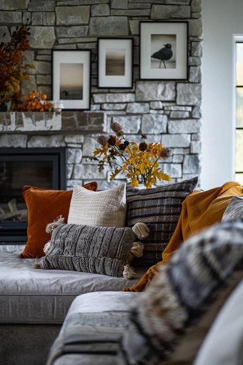 How To Hang A Picture On A Stone Fireplace: Secure Methods Elegant Mantel, Hang A Picture, How To Clean Granite, Porch Windows, Rock Fireplaces, How To Hang, Online Interior Design, Picture Hangers, Mantel Decorations