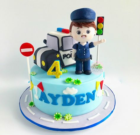 Police Car Cakes For Boys, Cake Police, Police Car Cakes, Car Cakes For Boys, Car Theme Birthday, Car Cakes, Theme Birthday Cake, Car Theme, Car Cake