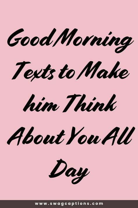 Start his day right with our collection of good morning texts to make him think about you all day! From sweet to flirty, these messages will keep you on his mind from morning to night. Perfect for adding a spark to your relationship. Pin this post to save these good morning texts for whenever you want to make his day special! Simple Date Quotes, A Good Morning Text For Him, Good Morning Texts To Him, Dirty Good Morning Texts For Him, Funny Good Morning Texts For Him, Good Morning For Him Flirty, Good Morning Sexyness, Sweet Morning Messages For Him, Flirty Good Morning Texts For Him