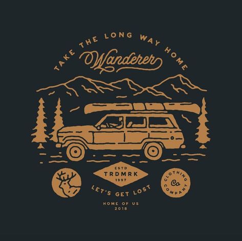 Wilderness Graphic Design, Outdoors Graphic Design, Adventure Shirt Design, Pa Logo, Bd Design, Vintage Tshirt Design, Retro Camping, Jitterbug, Adventure Design