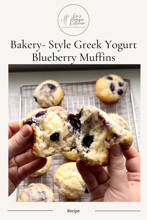 Here’s my Greek Yogurt Blueberry Muffins and how to make fluffy bakery-style muffins in 4 easy steps. Greek Yogurt Blueberry Muffins Healthy, Muffin Recipes With Greek Yogurt, Healthy Yogurt Muffins, Blueberry And Greek Yogurt Recipes, Blueberry Muffins Yogurt, Blueberry Muffins Greek Yogurt, Blueberry Muffins With Yogurt, Blueberry Muffins With Greek Yogurt, Blueberry Greek Yogurt Muffins