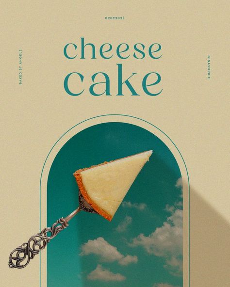 poster design, graphic design, cheesecake, graphic design inspiration, design, photoshop, aesthetic design, aesthetic Photoshop Aesthetic, Cake Poster, Magazine Design Cover, Angel Cake, Design Photoshop, Advertising Poster, Graphic Design Poster, Design Aesthetic, Advertising Design