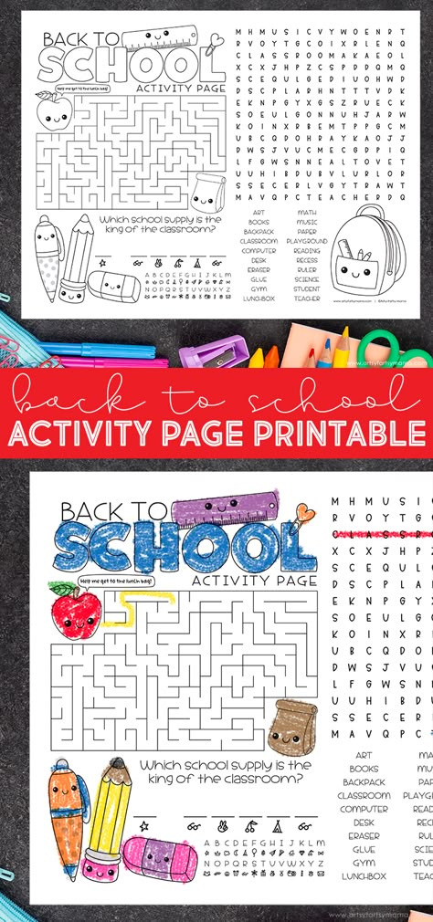 Back To School Freebies, First Day In School Activities, 2nd Grade Fun Activities Free Printable, Start Of School Activities, Back To School Occupational Therapy Activities, Back To School Worksheets Free, Back To School Coloring Pages Free Printable, Back To School Activity Sheets, Back To School Activities Elementary