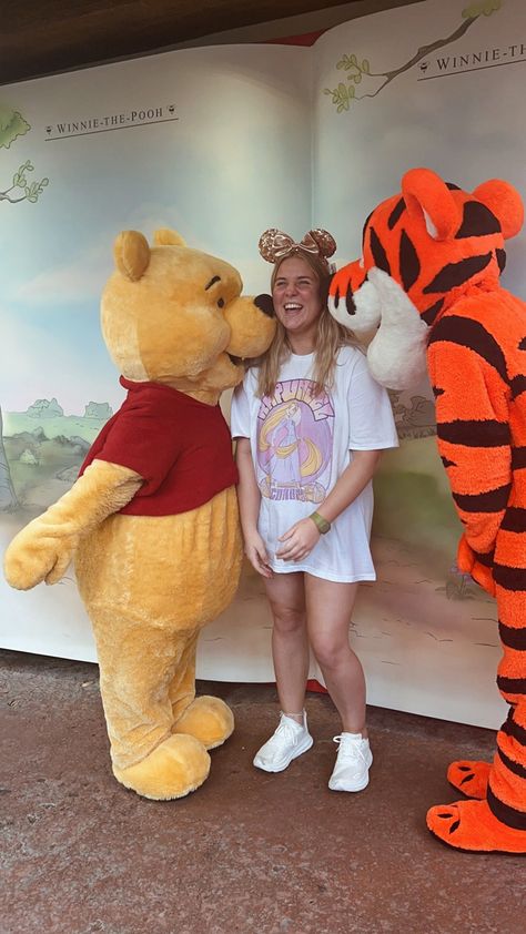 walt disney world winnie the pooh tigger meet and greet aesthetic Disney World Winnie The Pooh, Disney World Character Meet And Greet, Meet And Greet Poses, Disney Honeymoon, Disney Photo Ideas, Winnie The Pooh Tigger, Problem Statement, Disney World Characters, Senior Trip