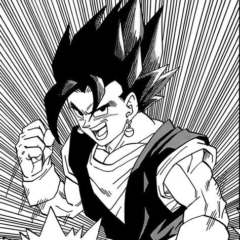 Vegito Pfp Manga, Vegito Manga Panel, Dbz Manga Panels, Dragon Ball Manga Panels, Vegito Manga, Manga Vegito, Vegeta Manga, Dbs Manga, Cr7 Vs Messi