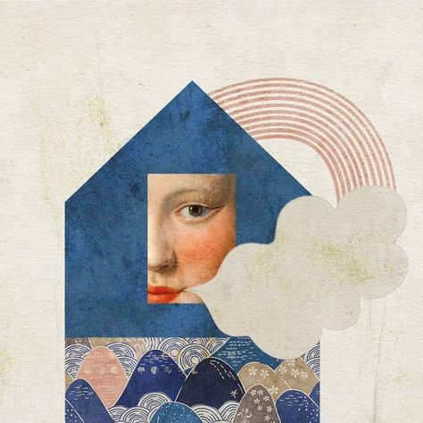 Annette Meyns on Instagram: "A little collage for the end of the week… #digitalcollageart #digitalcontemporaryart #procreate #hereforthestills" Artistic Collage Ideas, Magazine Collage Painting, Collage Picture Book Illustration, Editorial Illustration Collage, Mixed Media Houses Collage, Surrealist Collage Mixed Media, Boho Inspo, Digital Collage Art, Photography Collage