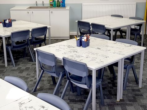 Whiteboard Desk, Whiteboard Table, Classroom Desks, Classroom Whiteboard, Student Conference, Classroom Desk, Music Rooms, Classroom Tables, Creative Classroom