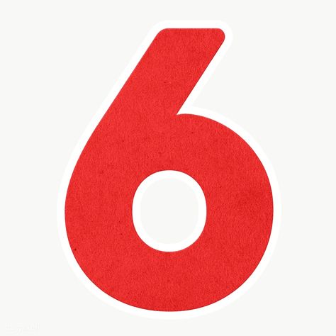 Red number six sticker design element | free image by rawpixel.com / sasi Oneplus Wallpapers, 1 Symbol, Holography, Swami Samarth, Number Six, Army Girlfriend Pictures, Girlfriend Pictures, Logo Number, Pig Party