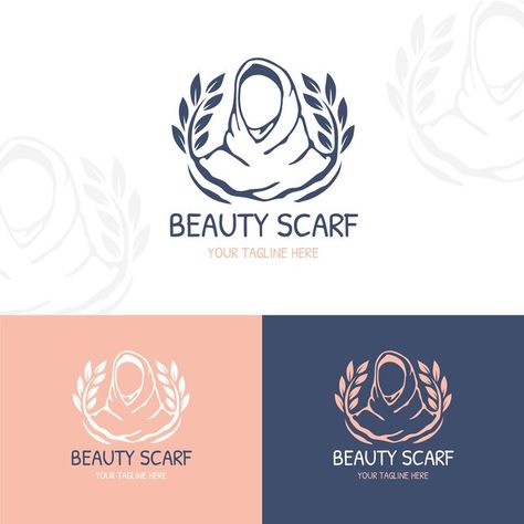 Premium Vector | Beauty Logo design created using the Corel Draw 2018 application with a white background Scarf Logo Design, Draw Logo, Logo Hand, Beauty Logo Design, Women Face, Logo Design Free, Beauty Logo, Personal Logo, Vector Hand