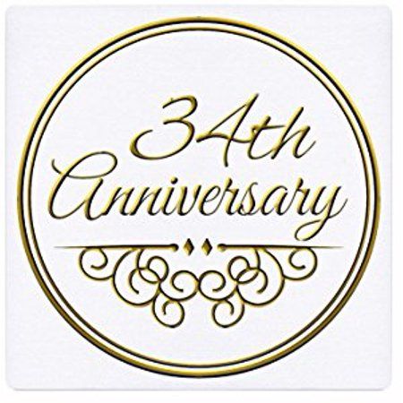 3dRose 34th Anniversary gift - gold text for celebrating wedding anniversaries - 34 years married together, Mouse Pad, 8 by 8 inches 15th Anniversary Gift, 15th Wedding Anniversary, 10th Anniversary Gifts, Personalized Golf, 15th Anniversary, 2nd Anniversary, Gold Text, Healthy Dinners, Golf Balls