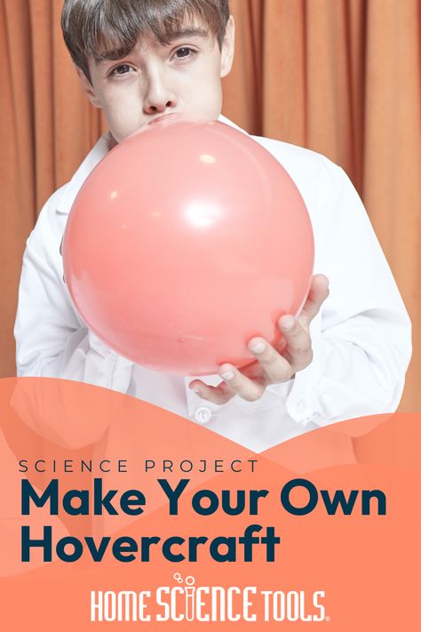 Make a hovercraft using a balloon and CD to learn about lift in this free science project from Home Science Tools. Balloon Hovercraft, Hovercraft Diy, Diy Science Projects, Home Science, Science Tools, Diy Science, Engineering Projects, Science Project, Lessons For Kids