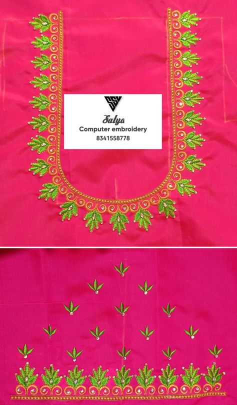 Simple Computer Embroidery Blouse Designs, Computer Work Simple Designs, Thread Hand Work Blouse Design, Simple Computer Embroidery Designs, Computer Work Designs For Blouses, Simple Machine Work Blouse Designs, Simple Thread Embroidery Blouse Designs, Simple Machine Embroidery Designs For Blouse, Simple Computer Work Blouse Designs