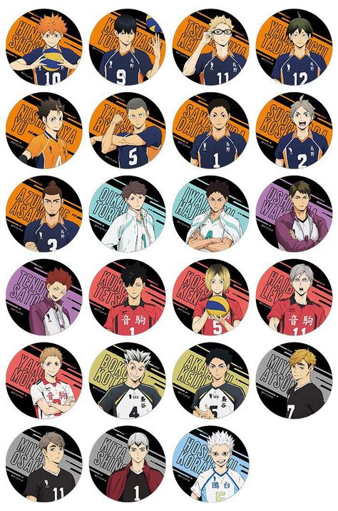 Haikyuu Papercraft, Haikyuu Tsukishima, Desain Buklet, Anime Printables, Haikyuu Karasuno, Haikyuu Kageyama, Anime Cover Photo, Anime Crafts, Haikyuu Manga