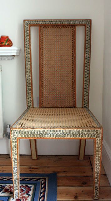 Roger Fry, Omega Workshop, Sideboard Dining Room, Painting Old Furniture, Outdoor Furniture Diy, Bloomsbury Group, Painting Old, Painted Chair, Charleston Homes