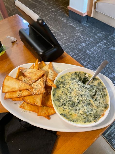 Artichoke Dip Aesthetic, Spinach Dip Aesthetic, Spinach Artichoke Dip Aesthetic, Nevada House, Spinach And Artichoke Dip, Chips And Dip, Spinach Artichoke Dip, Pita Chips, Food Therapy