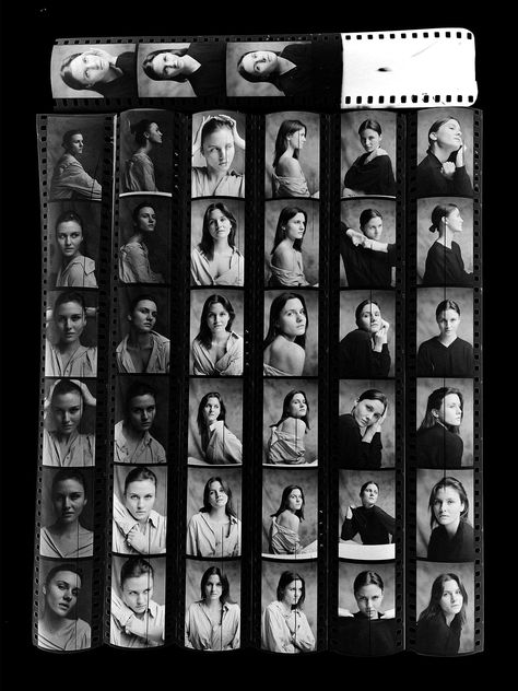 I had a Portrait Shooting with Expired 35mm Film and I'm surprised about this amazing result.20 years ago our fine art high school manager gave me 10 roles of black and white Forte Pan Films as a Gift, this is one of those films. after borning Digital Cameras, I didn't shoot on analog Film for long times. this film expired in 2005. Contact Sheet from Expired 35mm Film ©EdMehravaran Exposing time for Expired 35mm #@edmehravaran #analogphotography #BLACKANDWHITE #ContactSheet #EmmaKroeg Contact Sheet Art, 35 Mm Film Photography Black And White, 35 Mm Film Photography Portrait, Film Black And White, Art High School, Expired Film, Film Class, Portrait Album, Film Tips