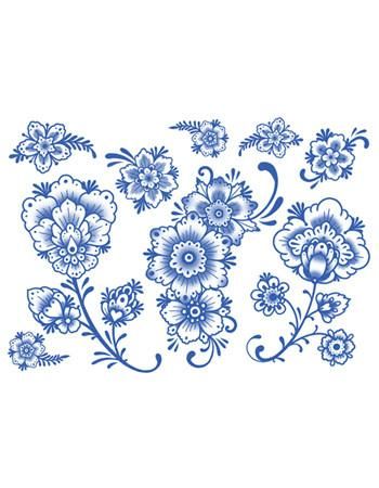 Dutch Tattoo, Blue Ink Tattoos, Dutch Pottery, Tea Setting, Realistic Temporary Tattoos, Stick N Poke, Floral Ornaments, Full Back Tattoos, Blue Tattoo