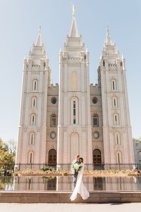 Utah Valley Bride, top 100 Salt Lake City temple photos, Utah wedding photographer Salt Lake City Temple Wedding, Lds Aesthetic, Lds Wallpaper, Dc Temple, Washington Dc Temple, Salt Lake Temple Wedding, Temple Wedding Photos, Temple Marriage, Temple Photo