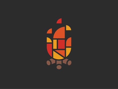 Africa Art Design, Fire Design, Icon Design Inspiration, Fire Designs, Abstract Geometric Art, Africa Art, Geometric Logo, Graphic Design Fun, 로고 디자인