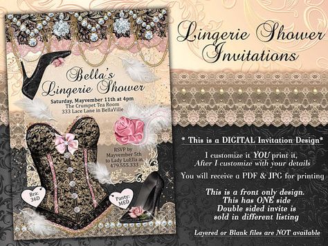 Corset Invitations, Bridal Lingerie Shower, Lingerie Shower Invitations, Lingerie Shoot, Best Lingerie, Lingerie Shower, Wedding Shoot, Bachelorette Party, Shower Invitations