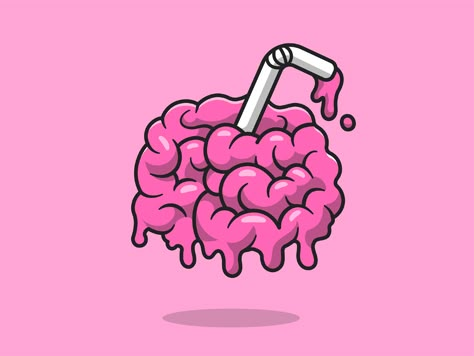 Brain Graffiti, Brain Melting Art, Brain Ideas Illustration, Brain Monster Art, Brain Illustration Creative, Brain Vector, Brain Illustration, Icona Ios, Arte Doodle