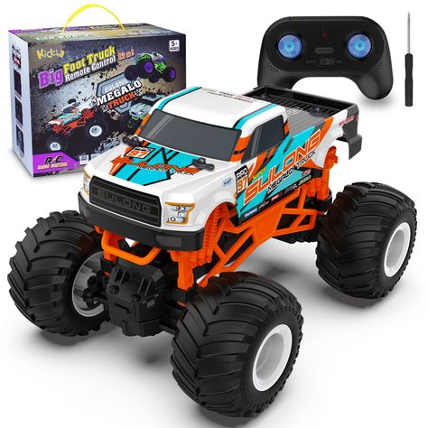 Rc Off Road, Rc Monster Truck, Magnetic Motor, Rc Truck, Indoor Toys, Rc Trucks, Remote Control Cars, Toy Trucks, Christmas Birthday Gifts