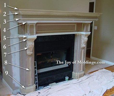 Build Your Own Bed Frame, Building A Fireplace, Build Fireplace, Diy Fireplace Mantle, Diy Fireplace Mantel, Fireplace Mantel Designs, Diy Mantel, Fireplace Redo, Faux Fireplace Diy