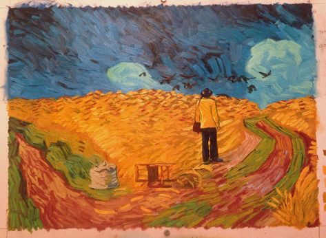 A “Loving Vincent” Animator Shares 10 Things She Learned From Van Gogh #vangogh #painting #oilpainting Loving Vincent, Theo Van Gogh, Famous Movie Scenes, Popular Paintings, Vincent Van Gogh Paintings, Francisco Goya, Van Gogh Paintings, Expressive Art, Painting Style