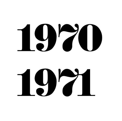 Number Year Tattoo, 1970 Tattoo Ideas, 1971 Tattoo Font, 1970 Tattoo Number, Parents Birth Year Tattoo, Birth Year Tattoo Ideas, Year Tattoo Ideas, Year Tattoos, Year Tattoo Number