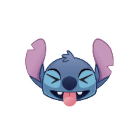 Stitch [as a dog emoji - sticking out tongue] (Drawing by Disney) #LiloAndStitch Stitch Emoji, Sticking Out Tongue Drawing, Tongue Drawing, Sticking Out Tongue, Dog Emoji, Disney Emoji Blitz, Disney Emoji, Pinterest Page, Stick It Out