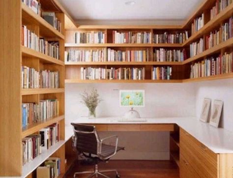 Small Home Library Design, Brown Wooden Floor, Small Home Library, Wooden Laminate, Library Shelving, Wooden Bookshelf, Sliding Drawer, Bookshelf Plans, Black Combination