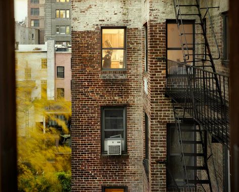 Voyeuristically Photographing New York City Apartments by Gail Albert Halaban New York City Apartment, Fire Escape, New York Apartment, Nyc Apartment, Brick Building, City Apartment, Concrete Jungle, A Fire, The Window