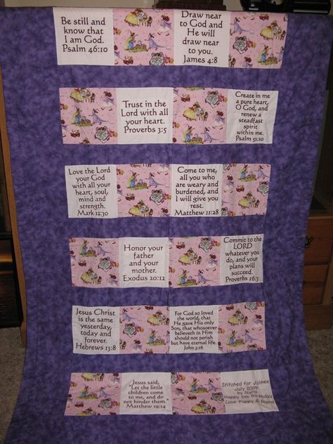 Scripture Quilt, Christian Quilts, Prayer Blankets, Scripture Embroidery, Word Quilts, Pocket Prayers, Prayer Cloth, Prayer Quilt, Prayer Blanket