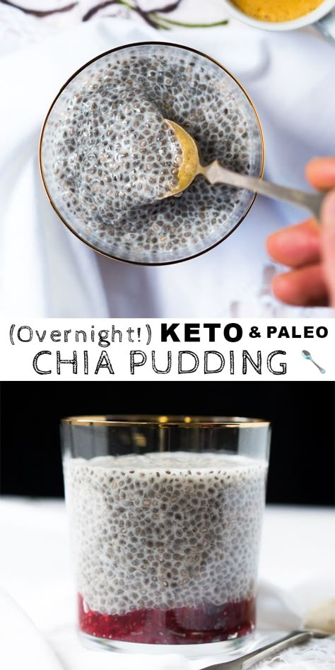 Overnight Gluten Free, Paleo & Keto Chia Pudding: The Ultimate Combination Guide! #chiapudding #keto #ketorecipes #lowcarb #paleo #glutenfree Keto Chia Pudding, Chia Recipe, Chia Seed Recipes, Seed Recipes, Healthy Food Facts, Keto Brownies, Chia Seed Pudding, Keto Sweets, Pudding Desserts