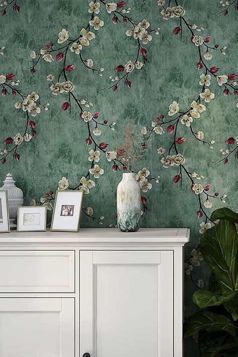 Removable Wallpaper Ideas, Art Nouveau Bedroom, Laundry Room Refresh, Kitchen Cabinets And Backsplash, Boho Rooms, Stick Decor, Bedroom 2023, Lady Elizabeth, Diy Wall Stickers