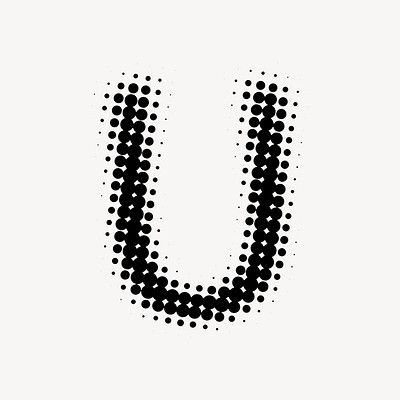 Dot Typography, U Typography, Dotted Letters, U Letter, Alphabet Letters Images, Dot Letters, Textures Fashion, Png Stickers, Letters Alphabet