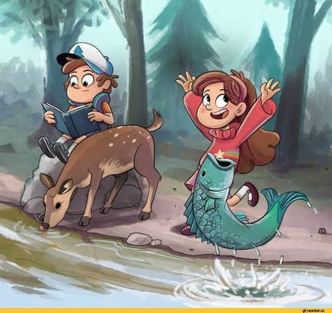 Monster Falls, Desenhos Gravity Falls, Gravity Falls Au, Gravity Falls Fan Art, Dipper And Mabel, Gravity Falls Comics, Reverse Falls, Mabel Pines, Gravity Falls Art